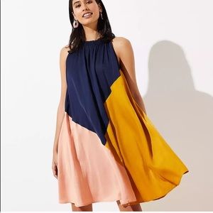 LOFT Colorblock Swing Dress - NWT FREE SHIPPING